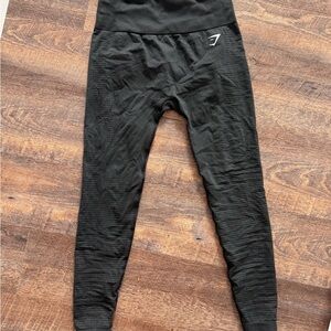 Gymshark Black Textured Leggings